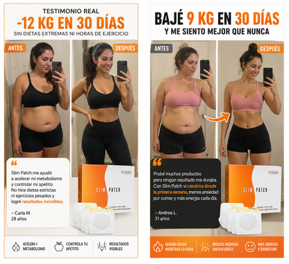 Baja De Peso En 30 Días Sin Esfuerzo o Te Regresamos Tu Dinero ° Slim Patch Original