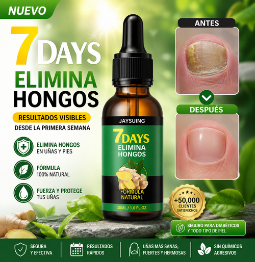 Elimina Los Hongos o Te Regresamos Tu Dinero ° 7 Days Nail Fungus Treatment