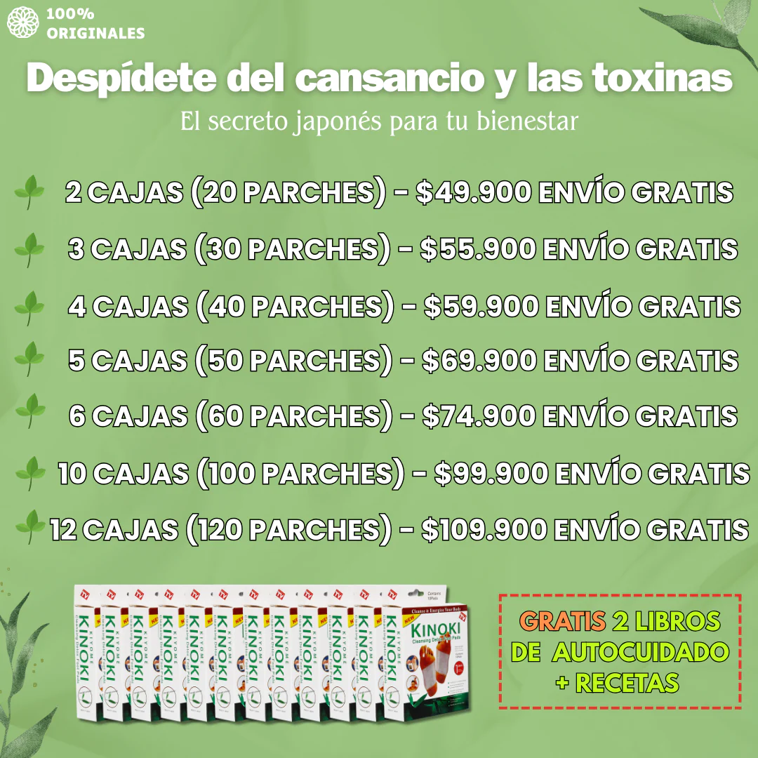 CAJAS PARCHES PARA PIES CAJA x 10