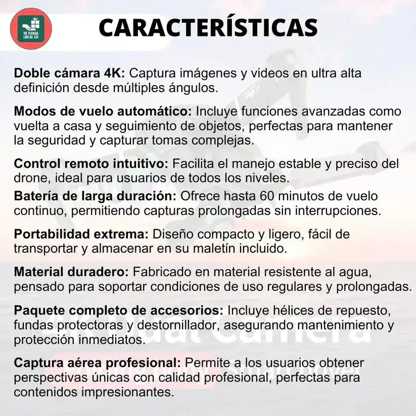 NUEVO DRONE W8 PRO MAX 2025 CON INTELIGENCIA ARTIFICIAL + ESTUCHE DE REGALO ❤️