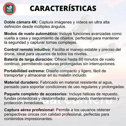 NUEVO DRONE W8 PRO MAX 2025 CON INTELIGENCIA ARTIFICIAL + ESTUCHE DE REGALO ❤️